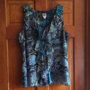 Anne Klein sleeveless tunic